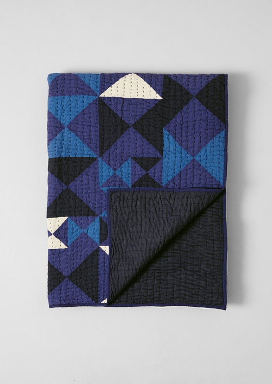 Trapunta patchwork aquilone | Blu multicolore