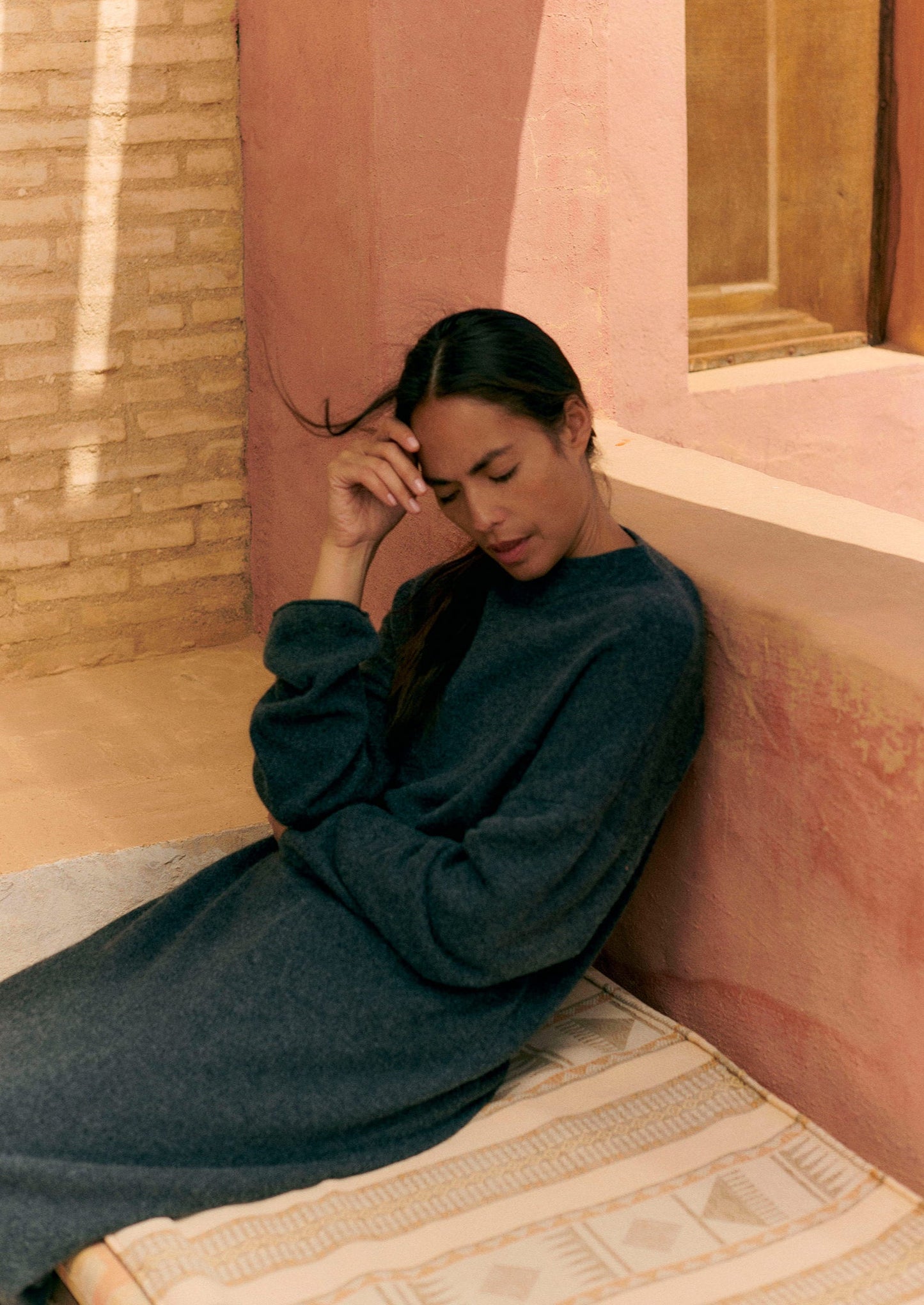 Abito in maglia di lana e cashmere | Melange antracite