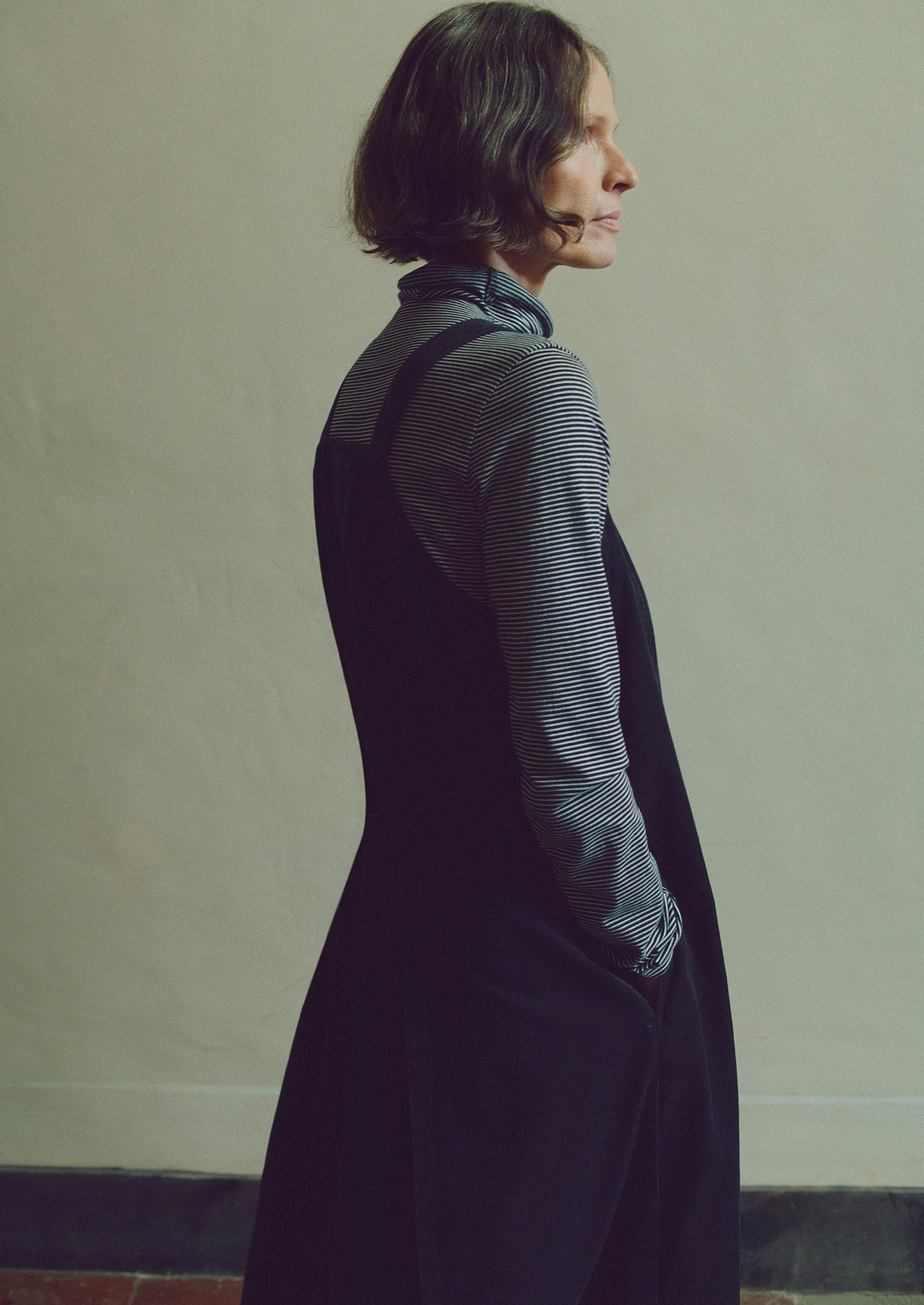 Grembiule in velluto a coste biologico | Antracite