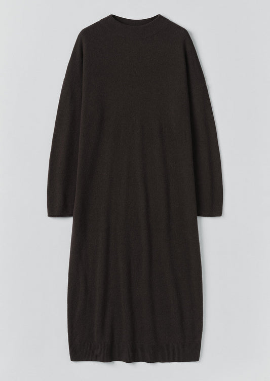 Abito in maglia di lana e cashmere | Marrone terra d'ombra