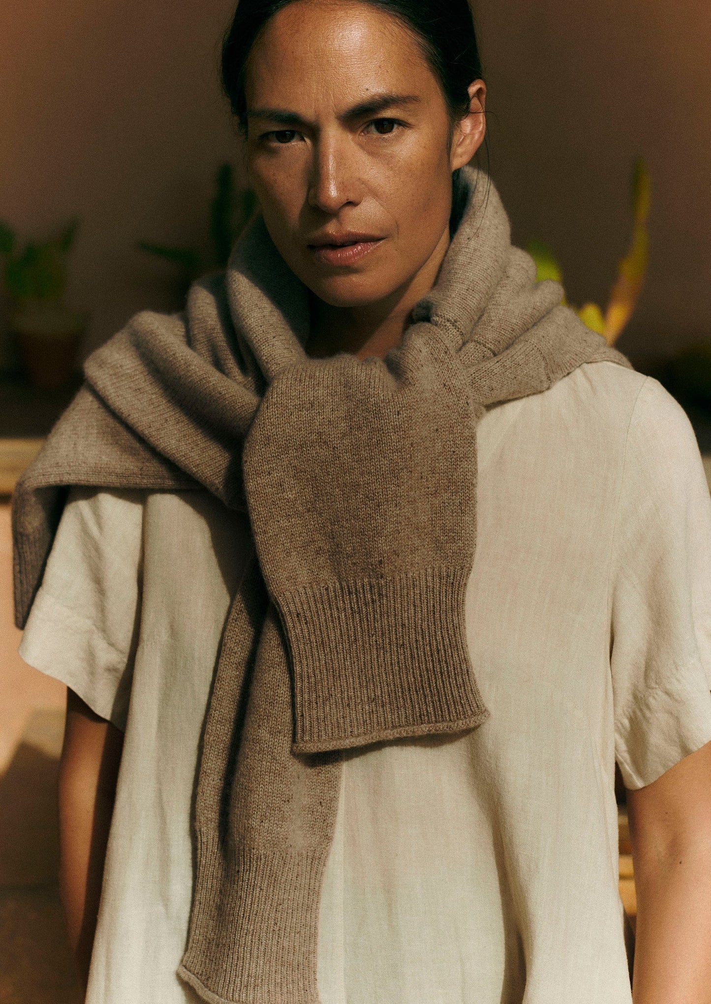 Maglione a collo alto in lana e cashmere | Avena