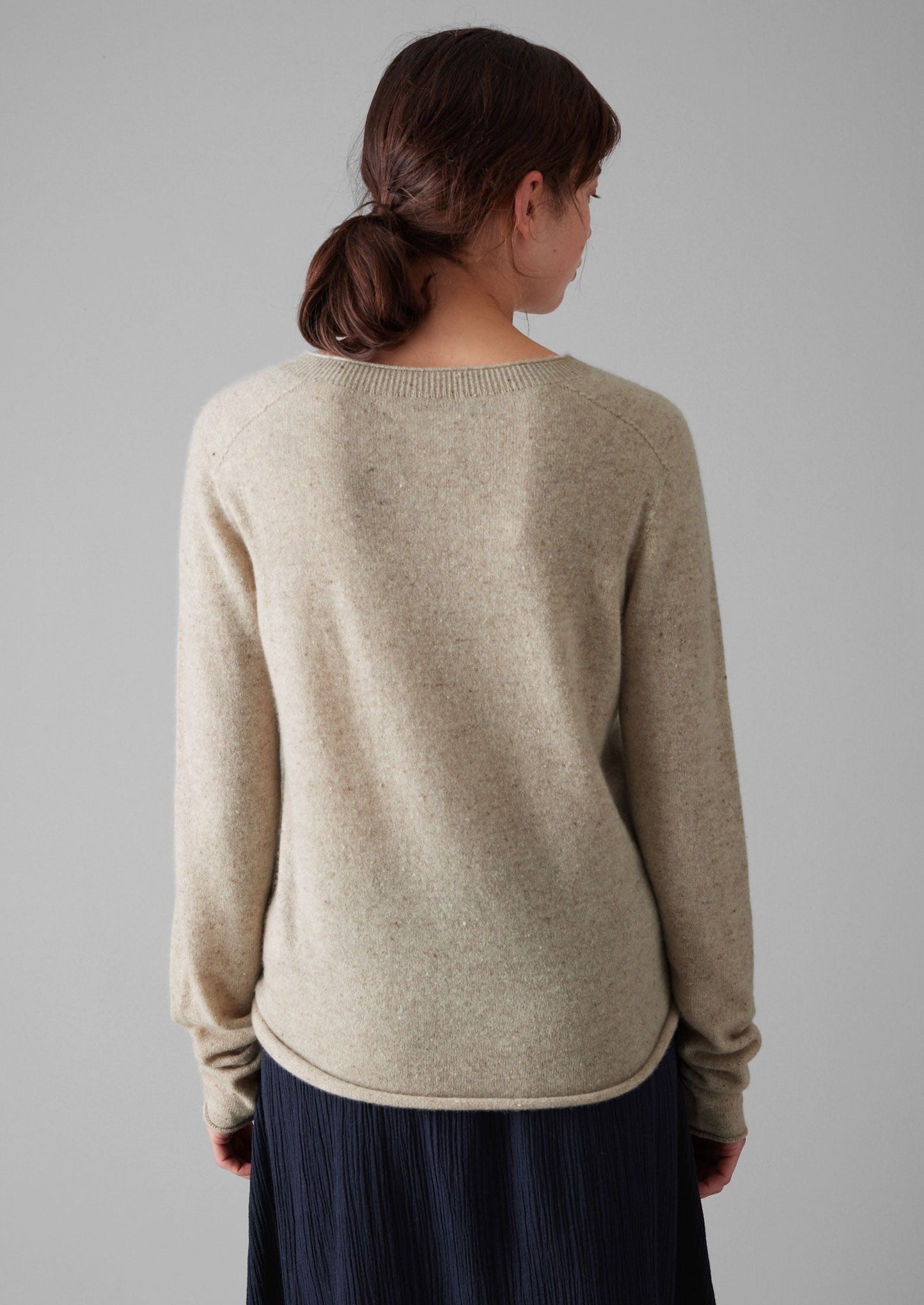 Maglione in lana e cashmere | Avena screziata
