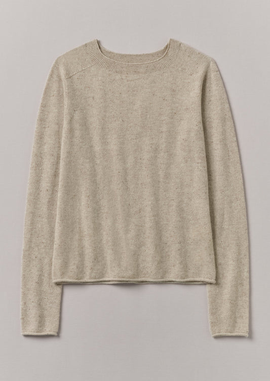 Maglione in lana e cashmere | Avena screziata