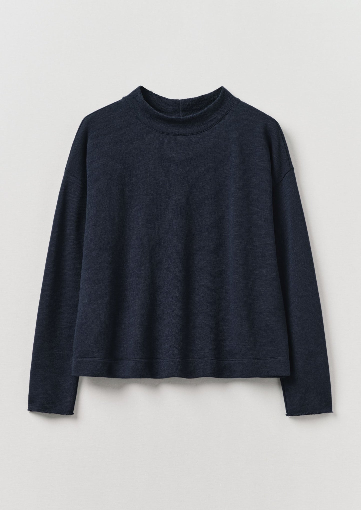 Maglione semplice in maglia Loopback | Mezzanotte