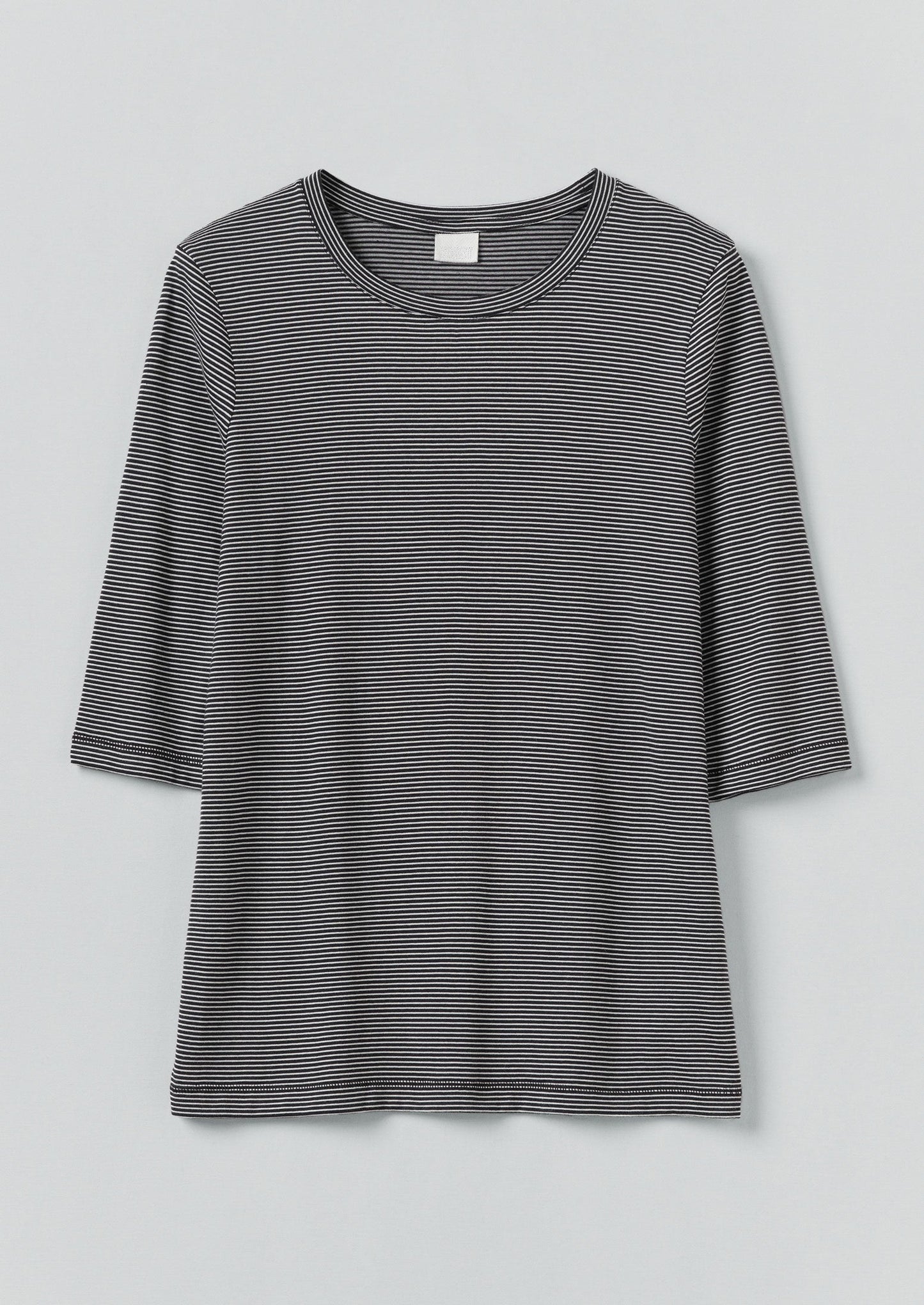 T-shirt in cotone a righe a mezza manica | Blu navy scuro/Ecru