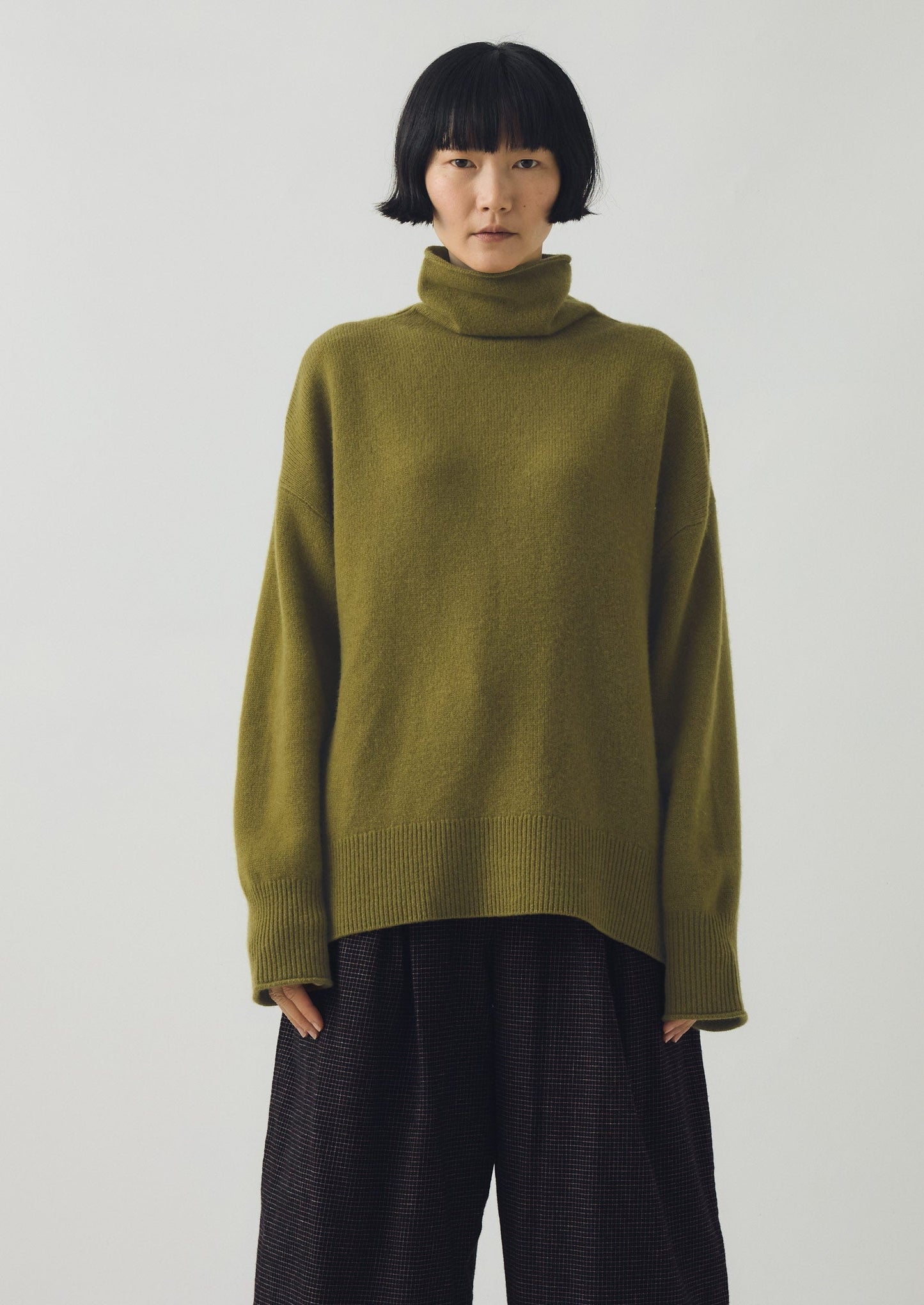 Maglione in lana e cashmere a collo alto | Pera