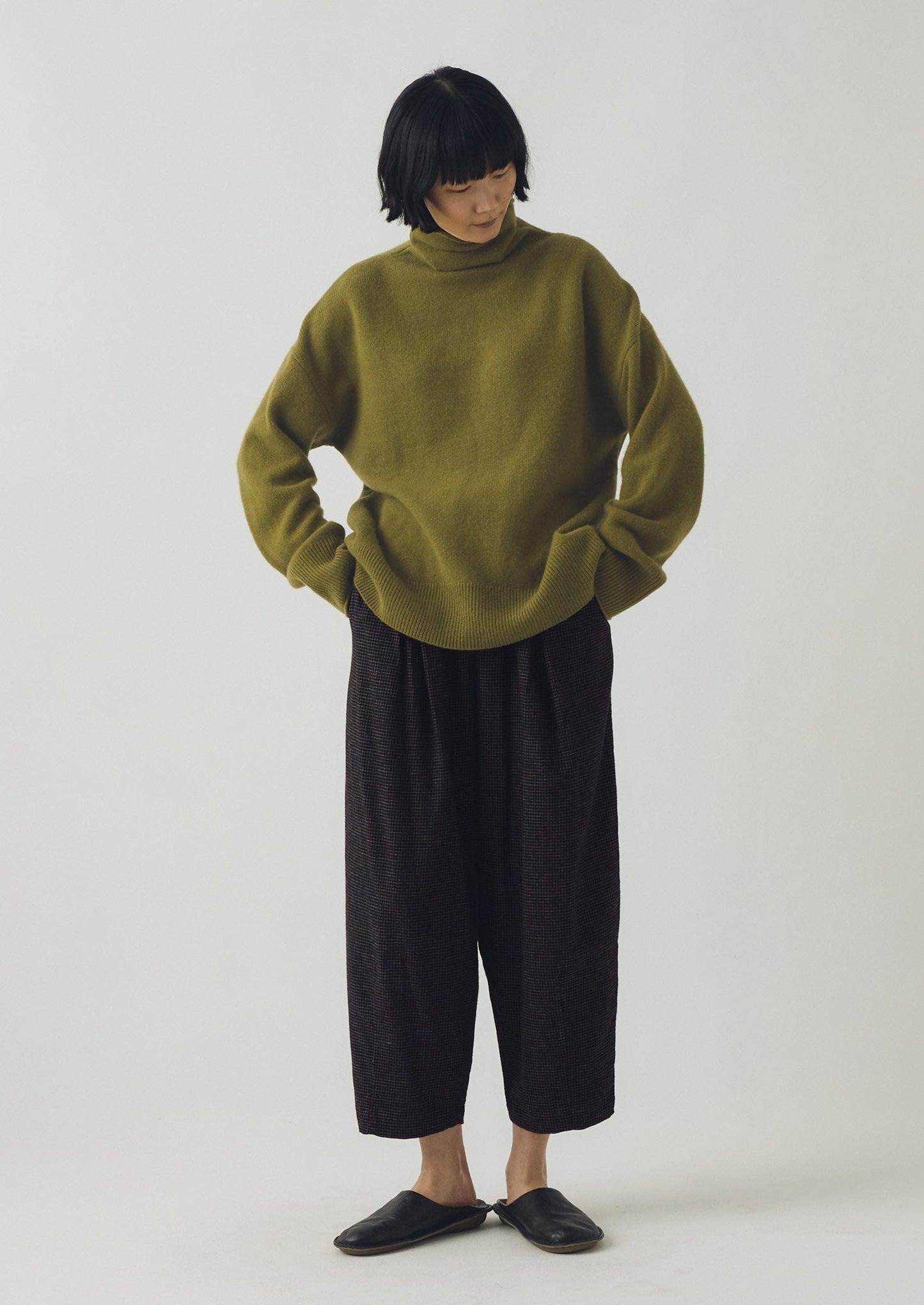 Maglione in lana e cashmere a collo alto | Pera