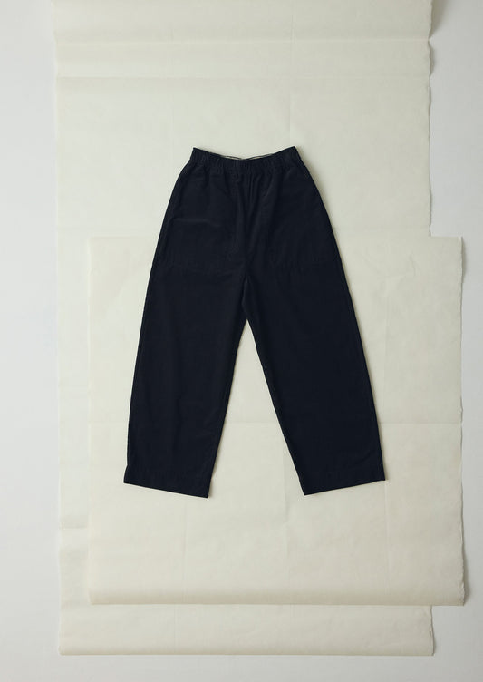 Pantaloni a gamba cilindrica in velluto a coste organico | Carbone