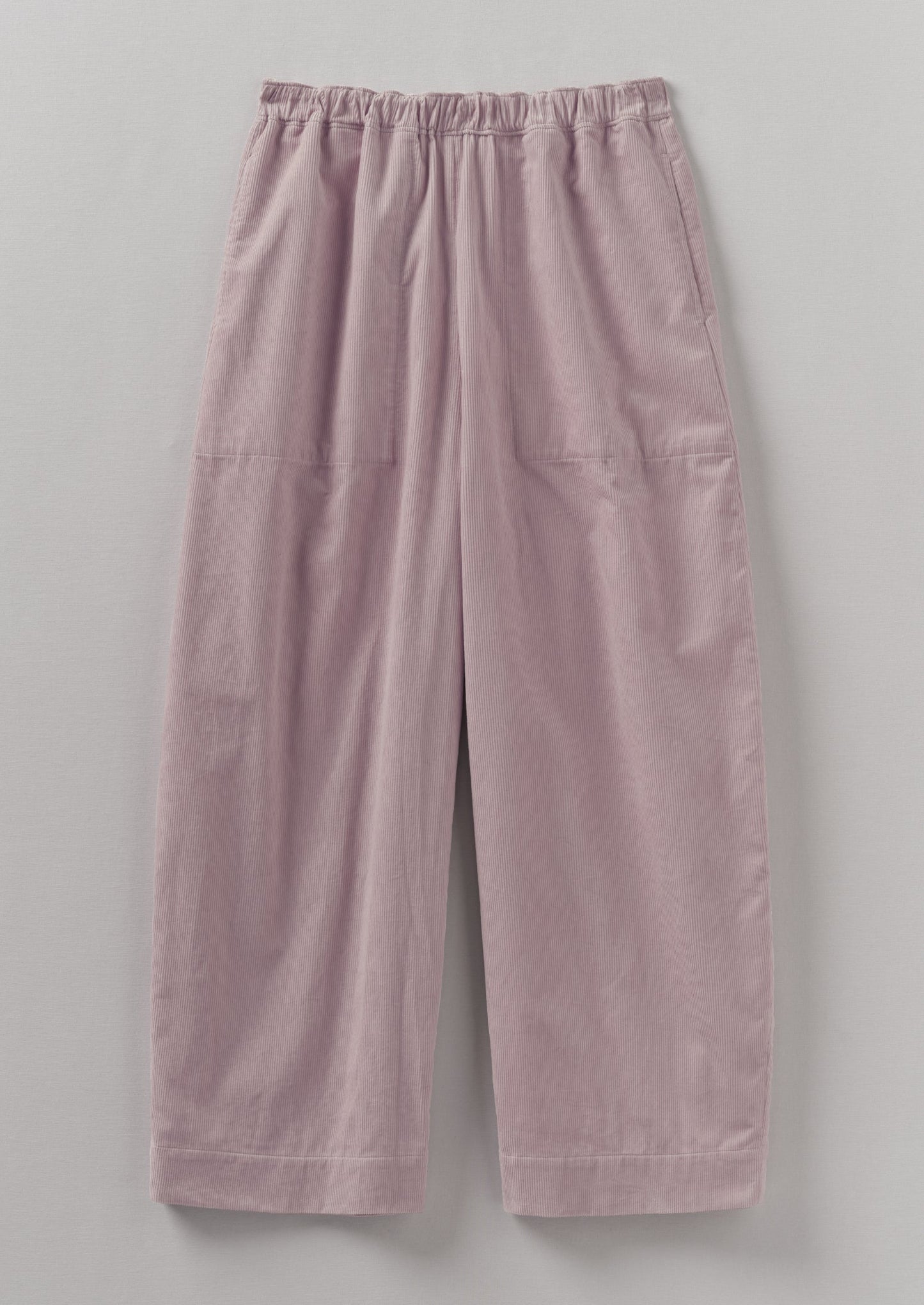 Pantaloni a gamba cilindrica in velluto a coste organico | Wood Lilac