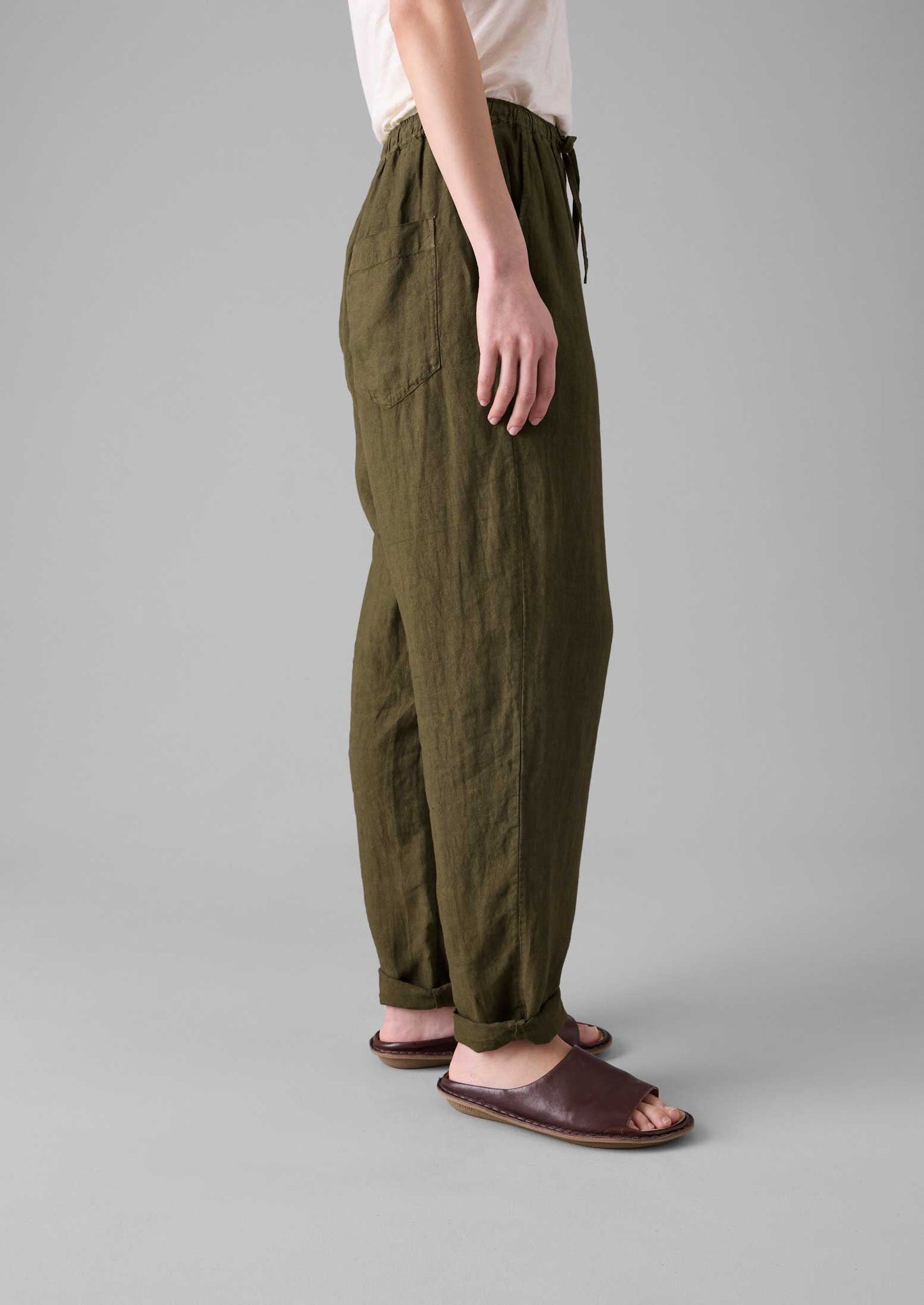 Pantaloni in lino tinto in capo | Pera