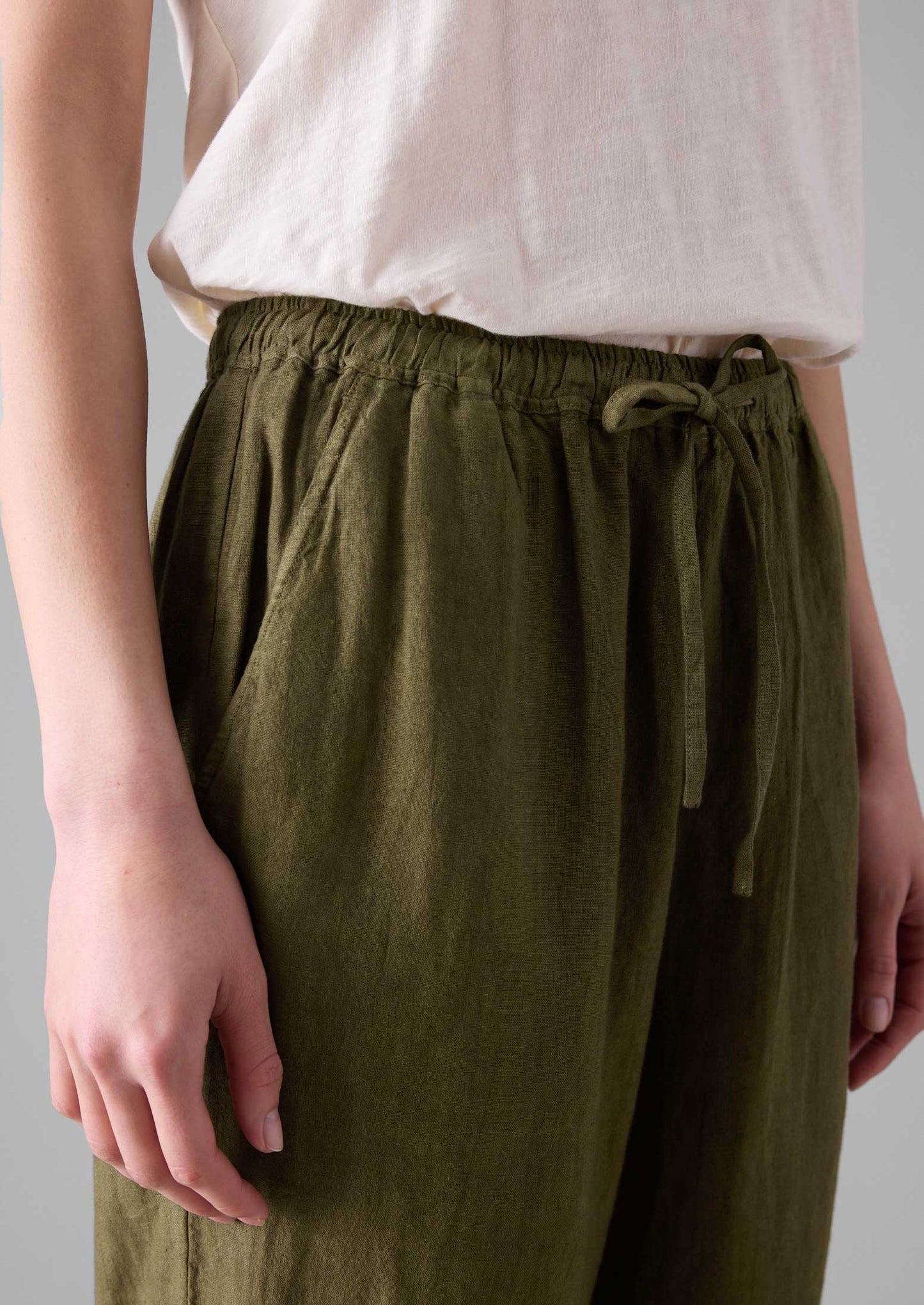 Pantaloni in lino tinto in capo | Pera