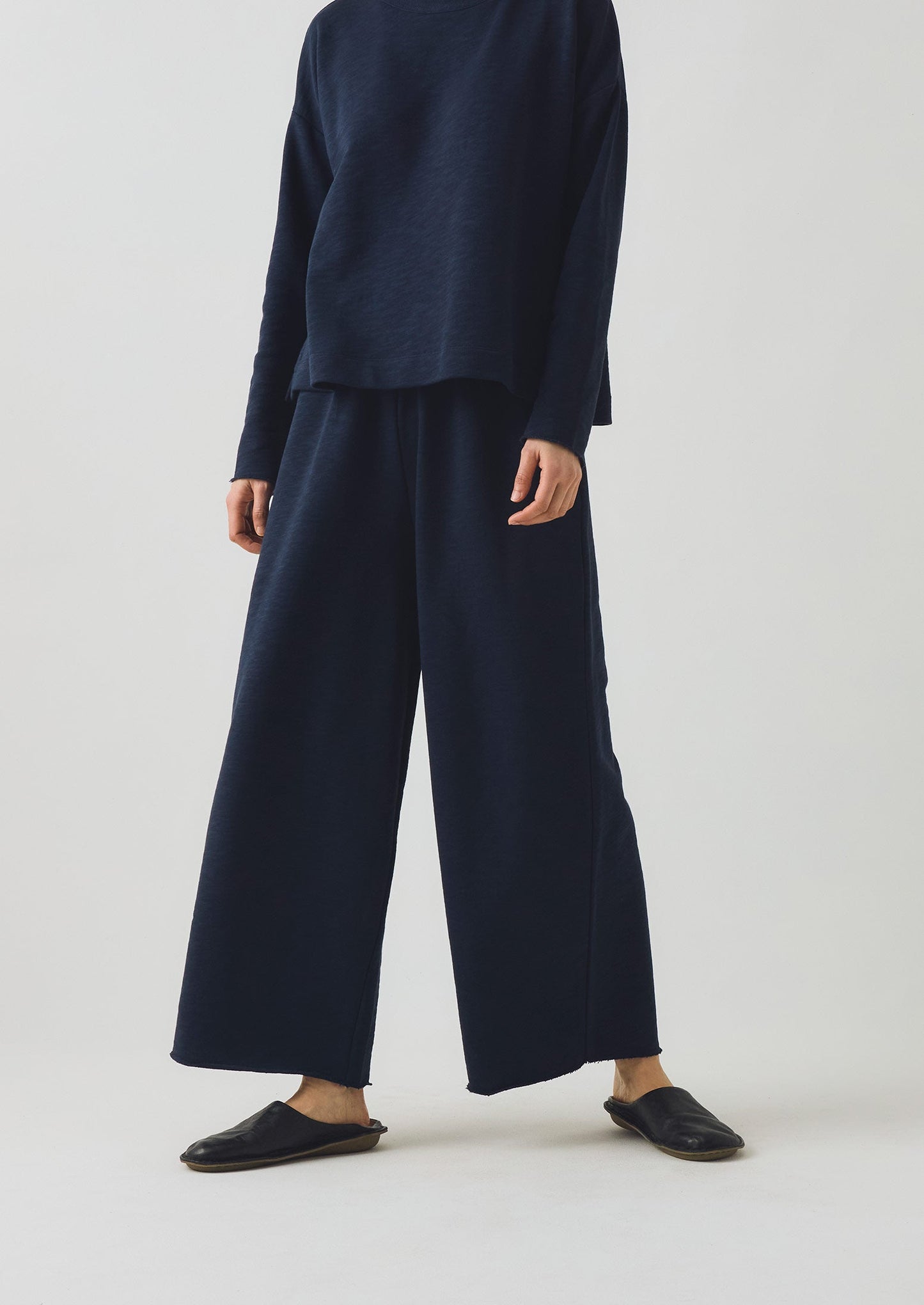 Pantaloni in jersey con retro ad anello | Mezzanotte