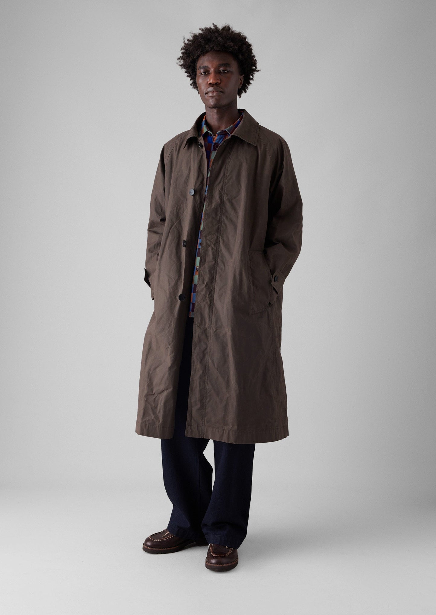 Trench in cotone cerato | Rye