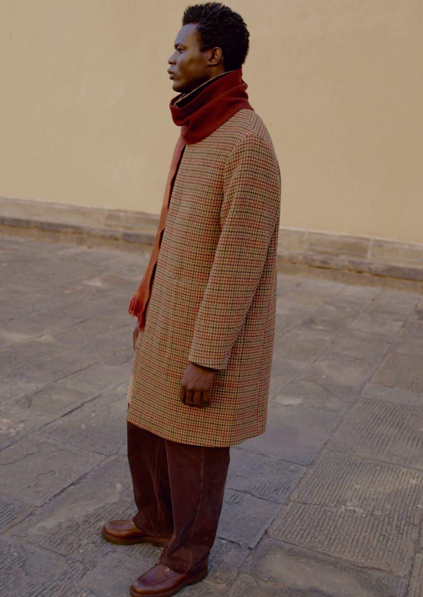Cappotto in lana a quadri vivaci | Umber Multi