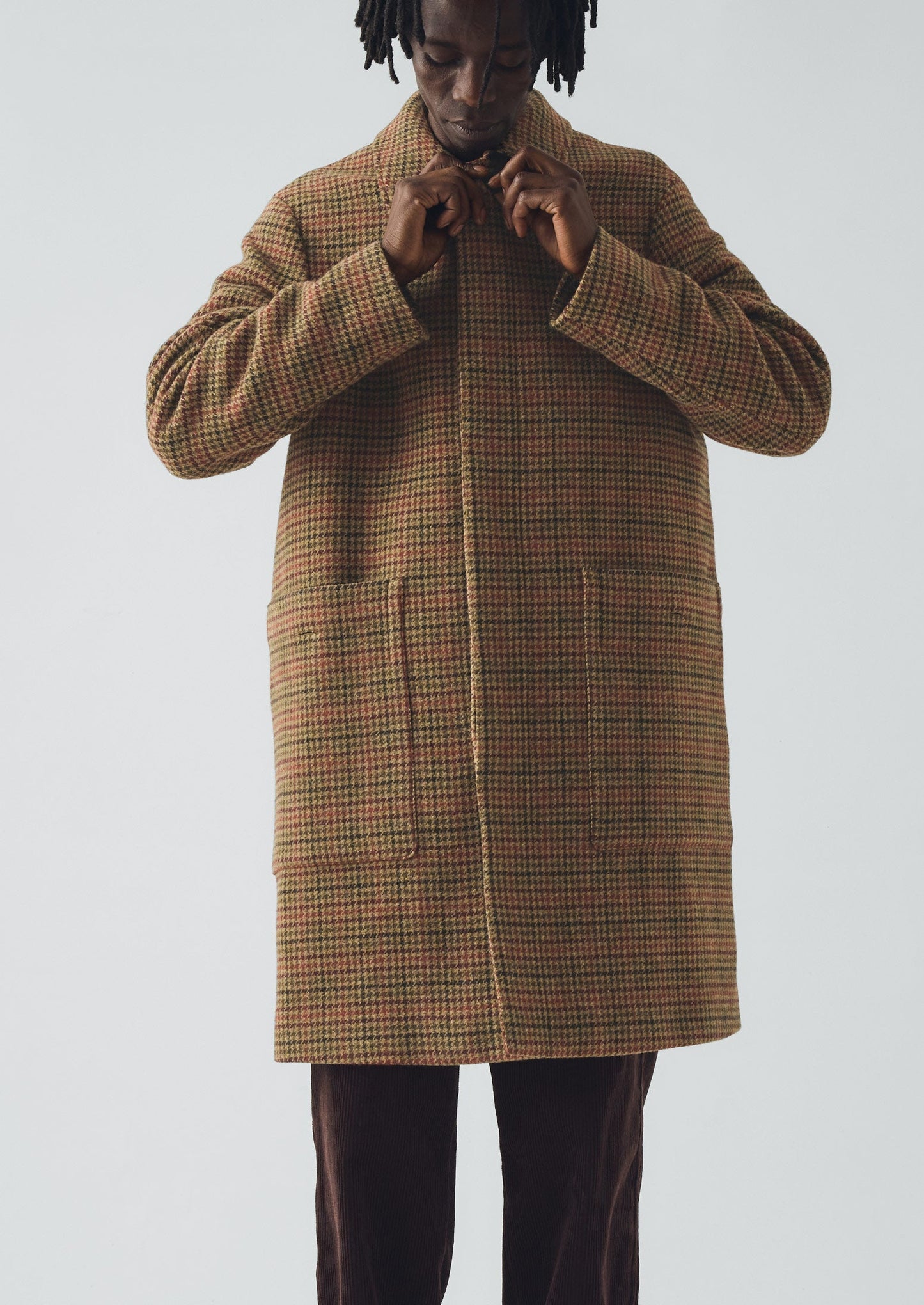 Cappotto in lana a quadri vivaci | Umber Multi