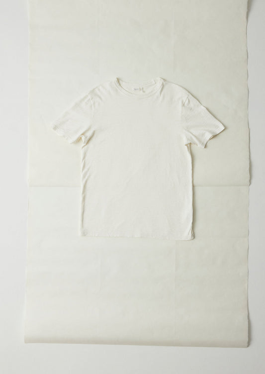 Maglietta a maniche corte in cotone biologico Theo | Gesso