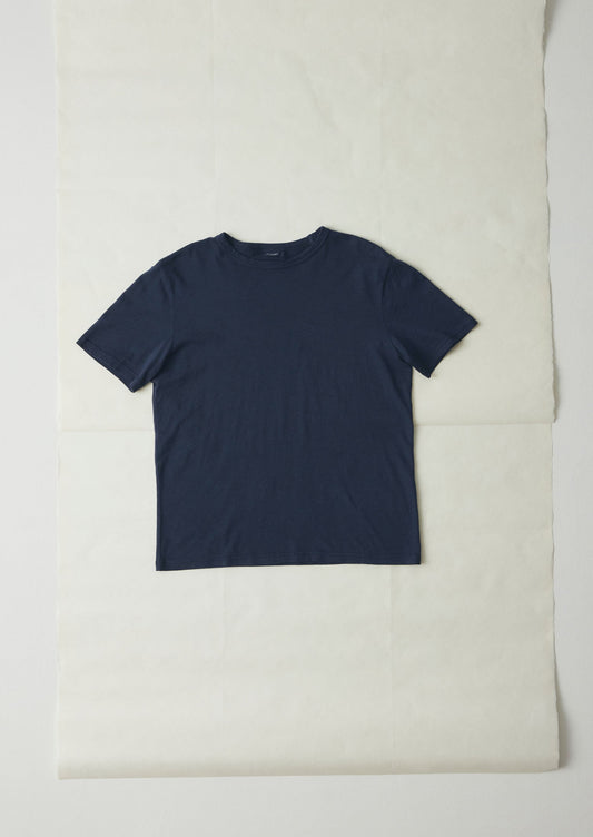 Maglietta a maniche corte in cotone biologico Theo | Blu di Prussia