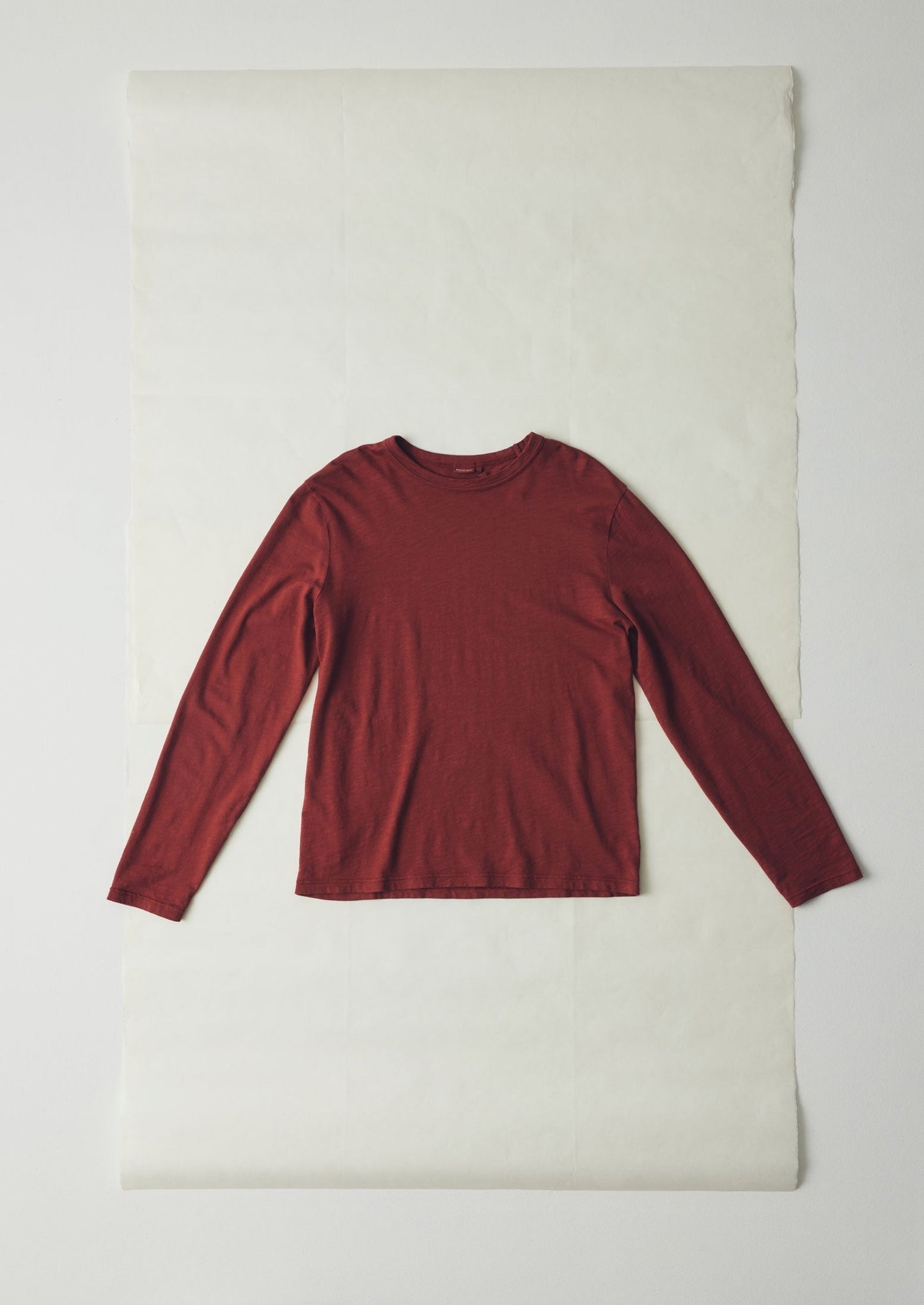 Maglietta a maniche lunghe in cotone Frank | Rosso Braeburn