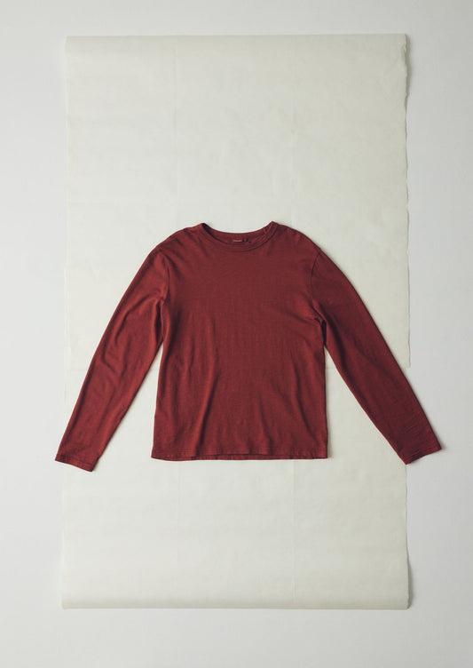 Maglietta a maniche lunghe in cotone Frank | Rosso Braeburn