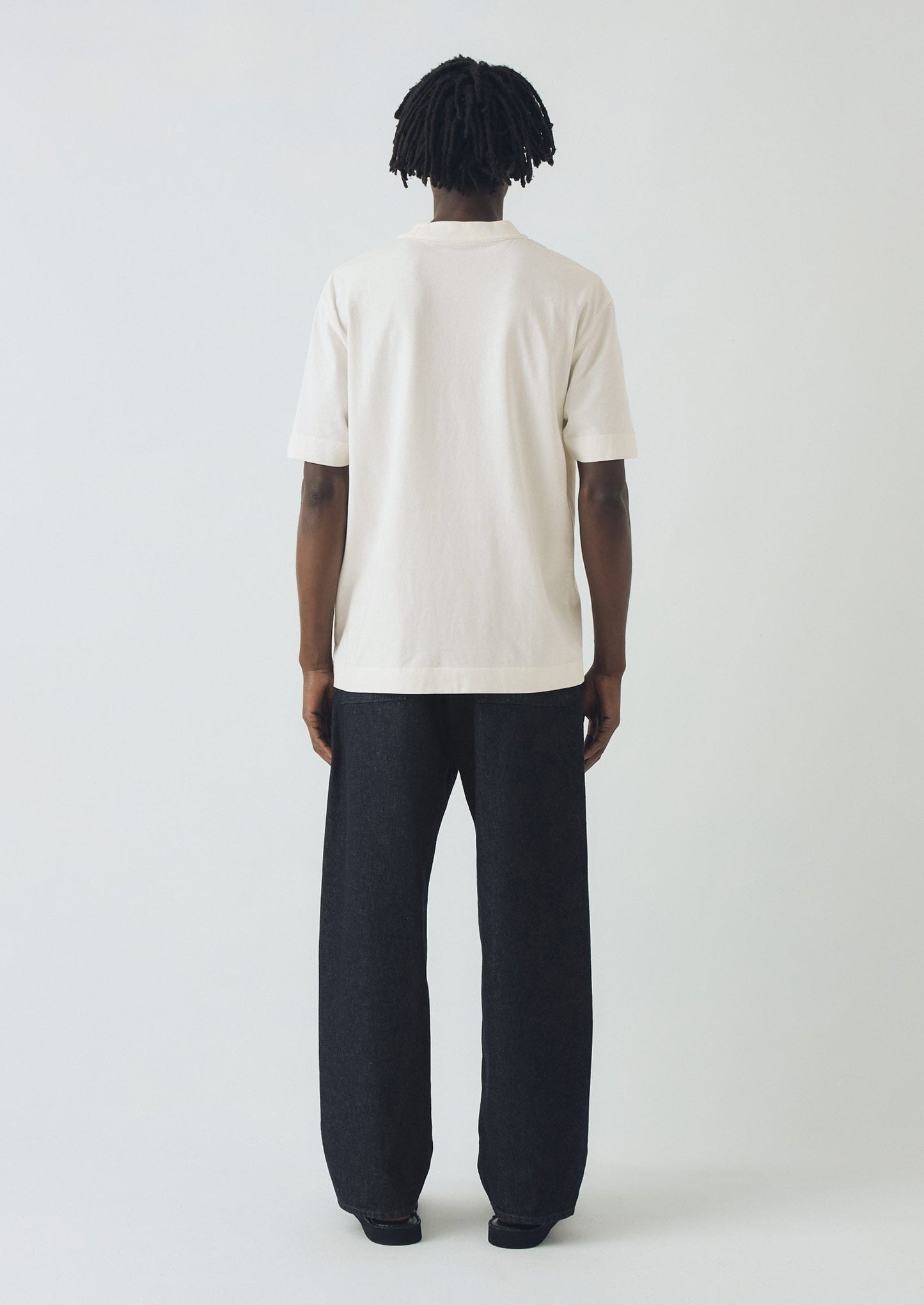 T-shirt in cotone rilassato | Bianco carta