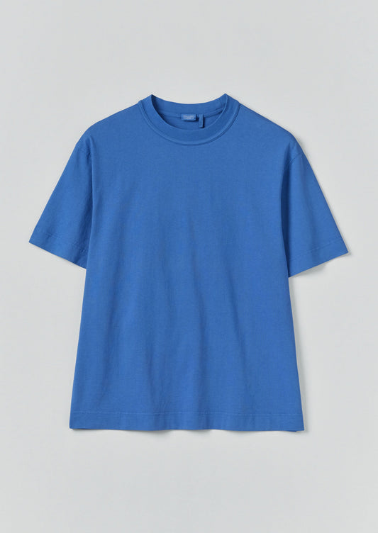 Maglietta in cotone rilassata | Azzurro