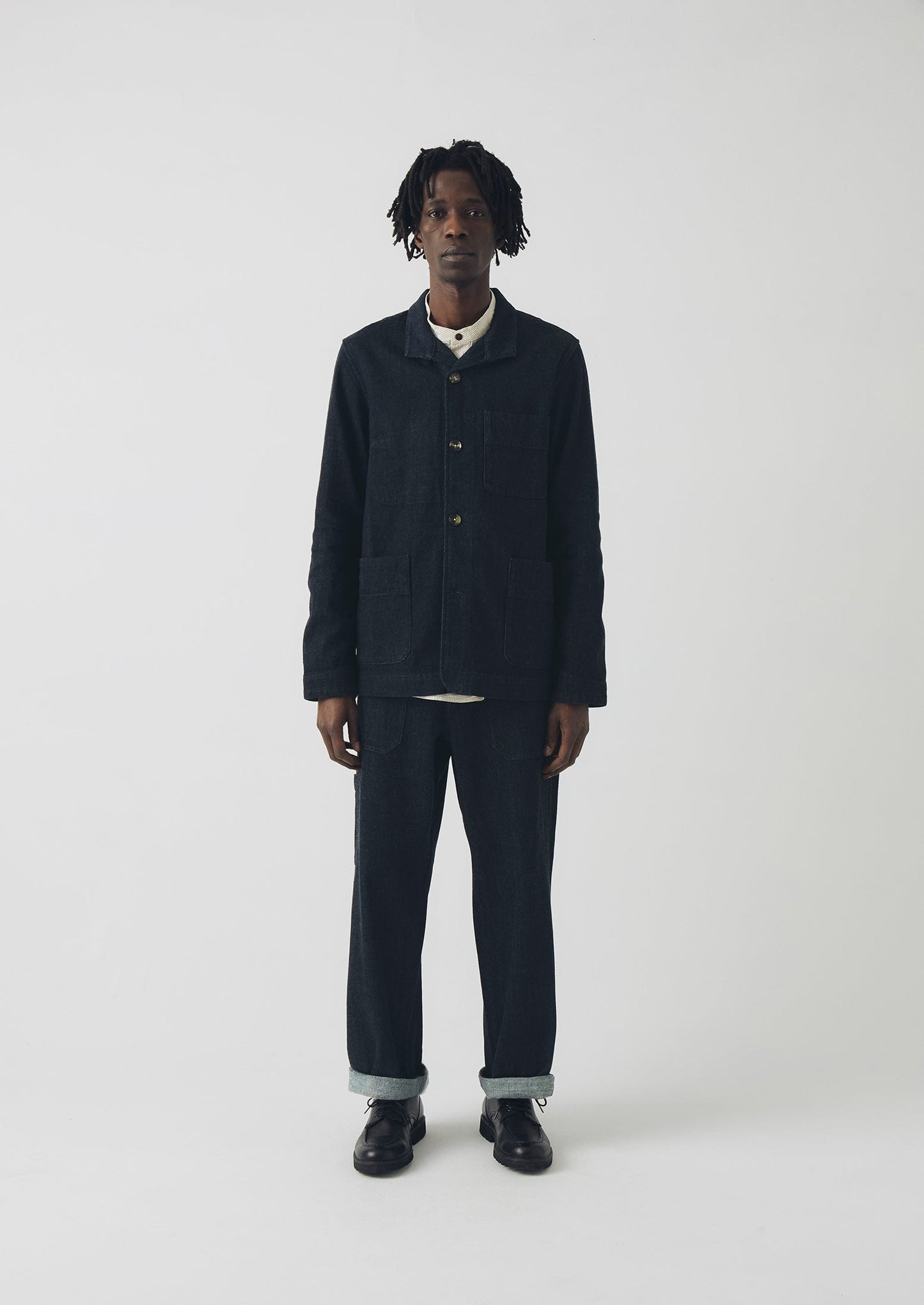 Giacca in denim giapponese Monty | Indaco