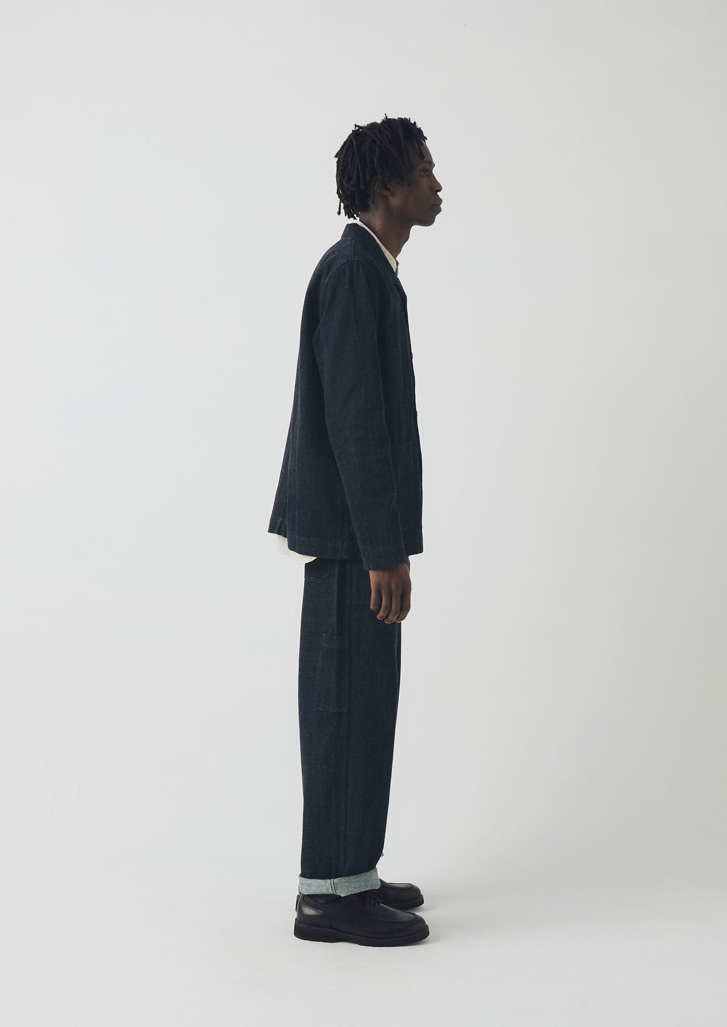 Giacca in denim giapponese Monty | Indaco