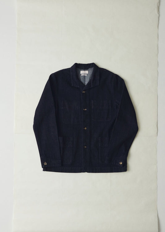 Giacca in denim giapponese Monty | Indaco