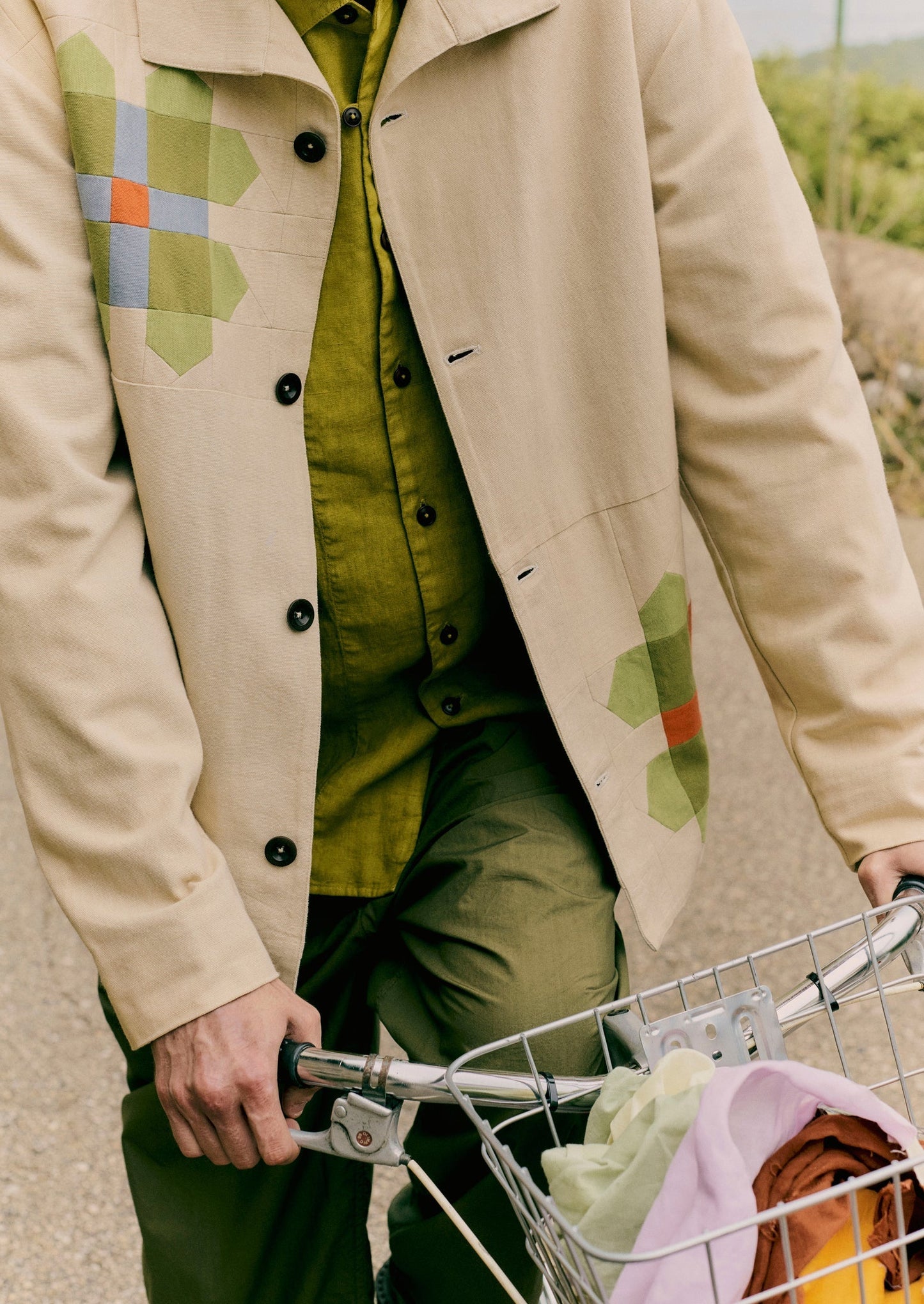 Giacca in cotone patchwork a girandola | Multicolore