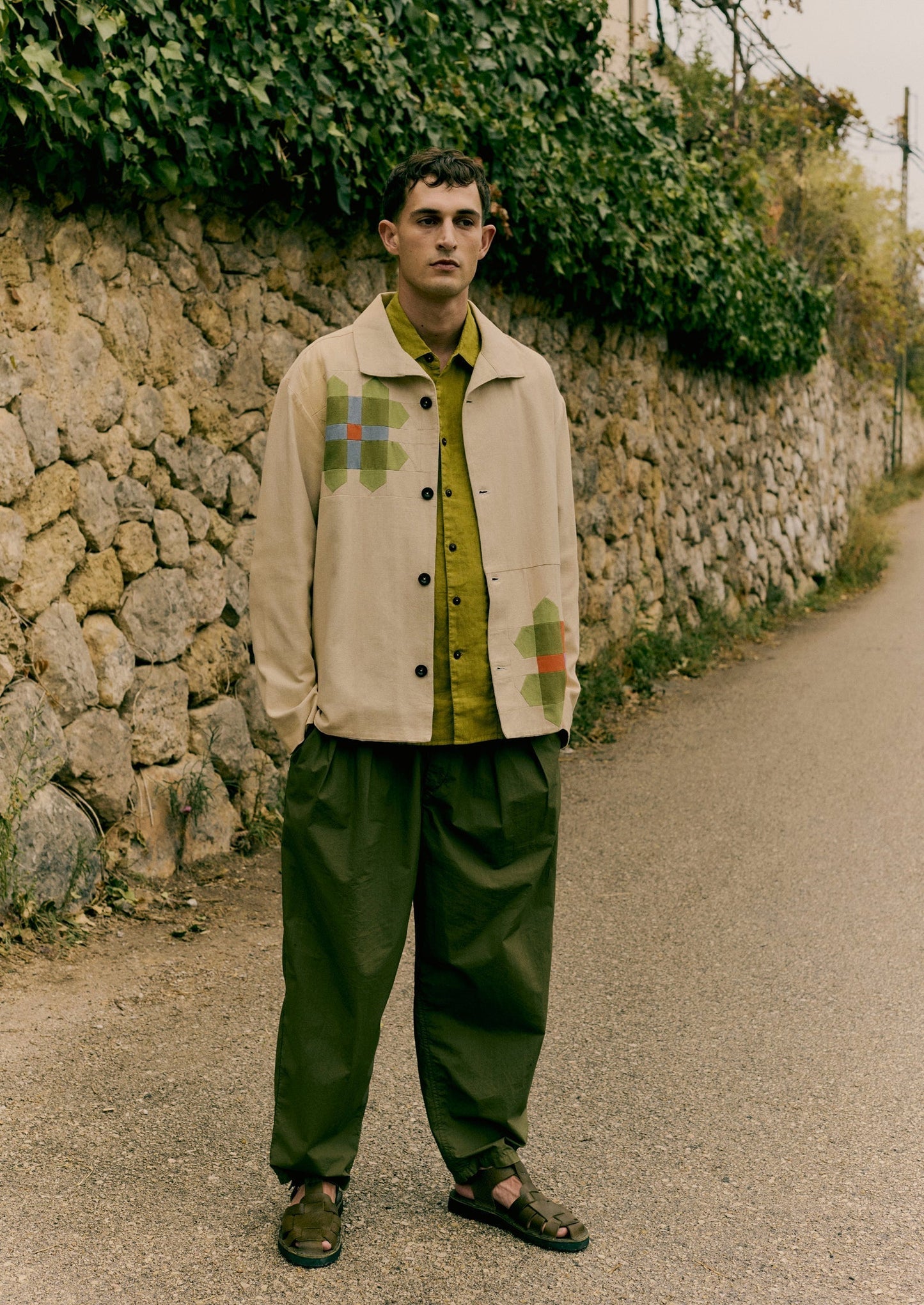 Giacca in cotone patchwork a girandola | Multicolore
