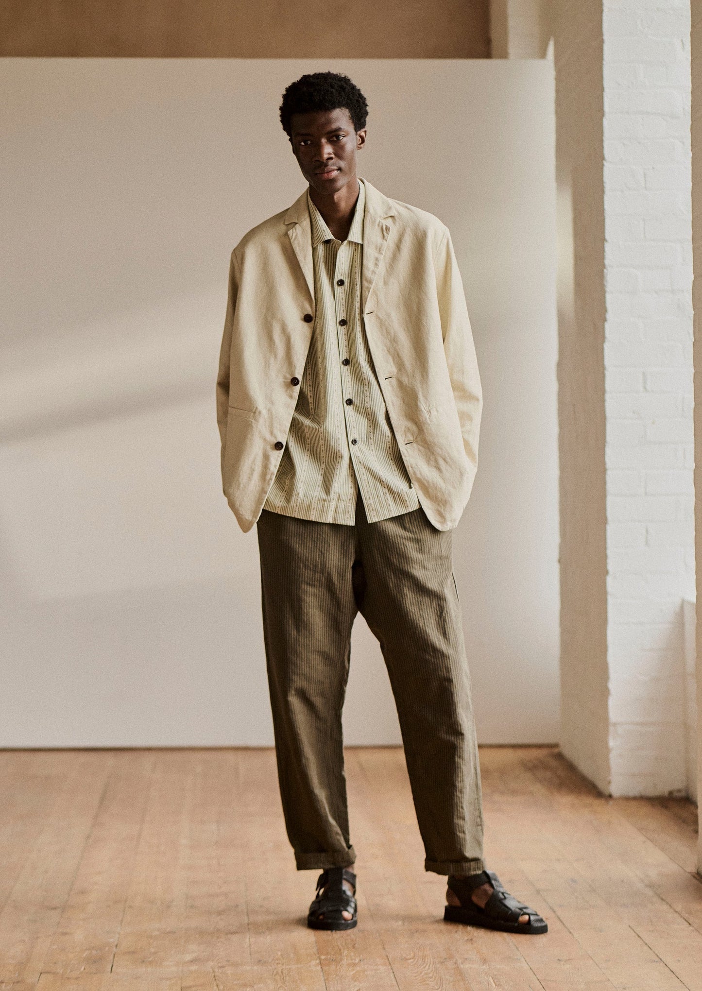 Blazer in cotone e lino High Break | Frassino