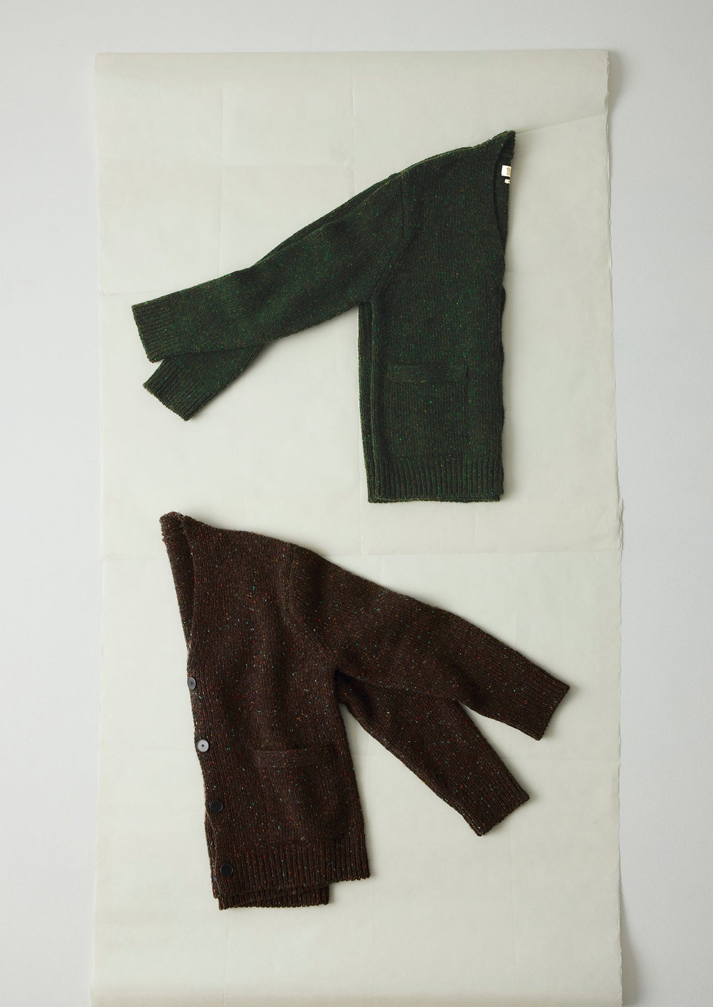 Cardigan con scollo a V in lana Donegal | Bark