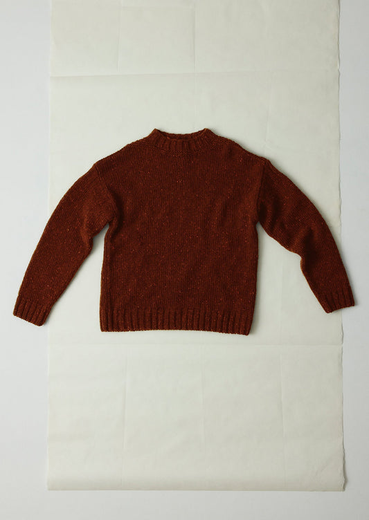 Maglione in lana Donegal di Finn | Bordeaux