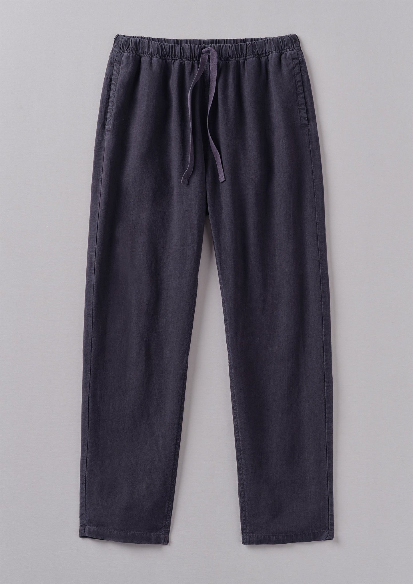 Pantaloni in lino tinto in capo Alfie | Ardesia