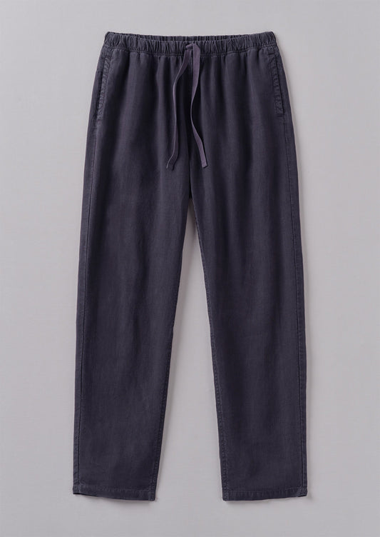 Pantaloni in lino tinto in capo Alfie | Ardesia