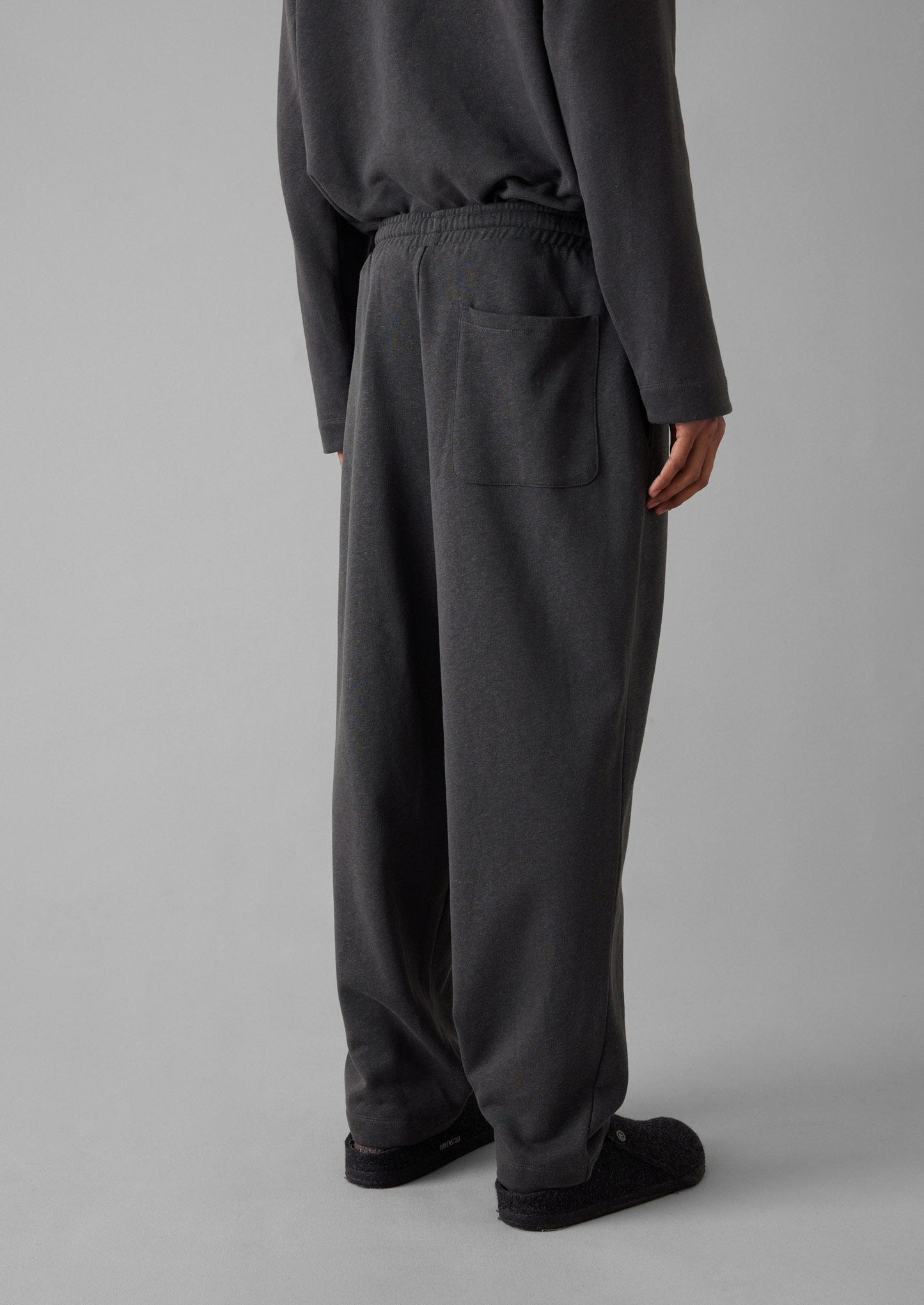 Pantaloni da salotto in canapa e cotone spazzolato | Carbone
