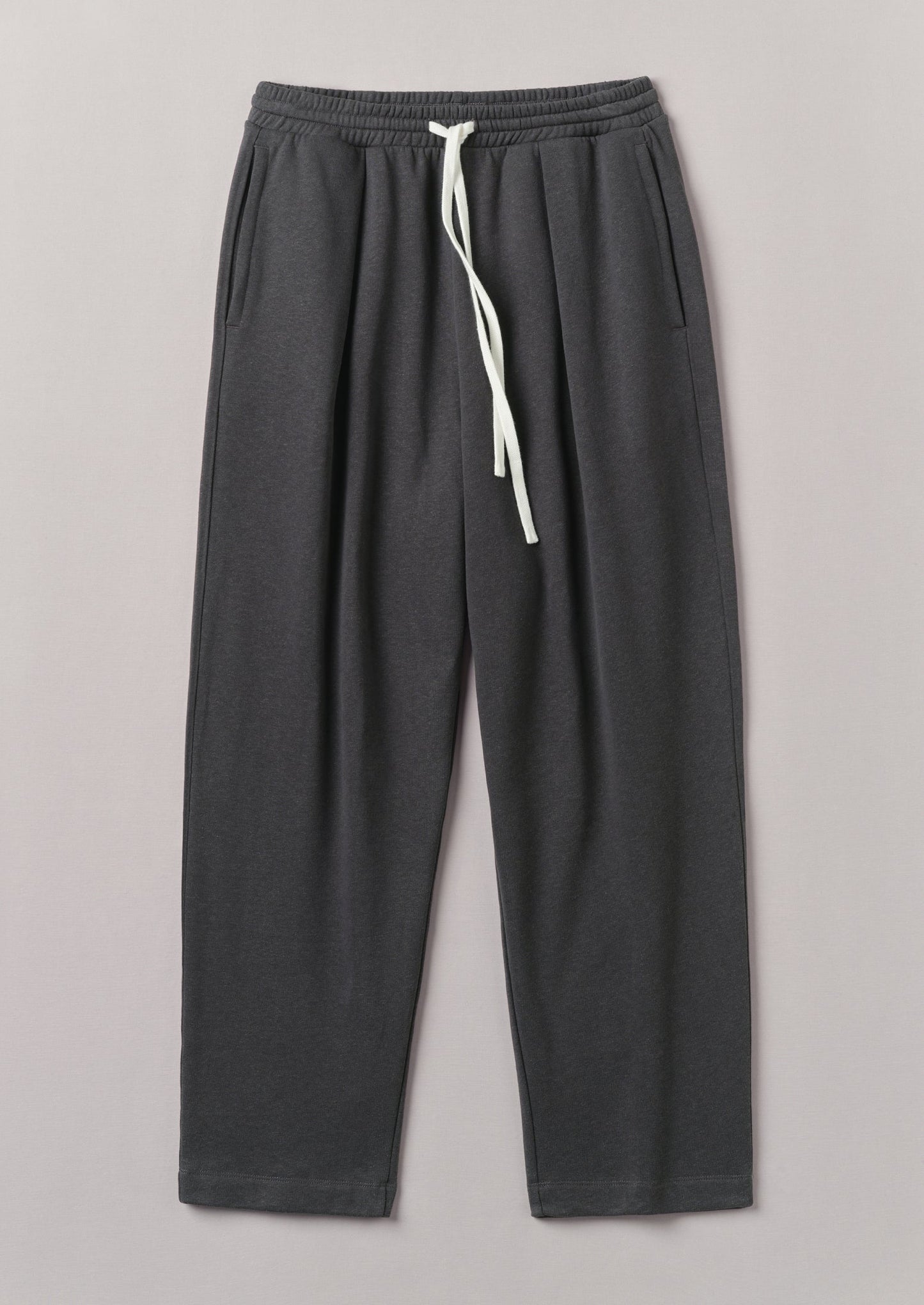 Pantaloni da salotto in canapa e cotone spazzolato | Carbone