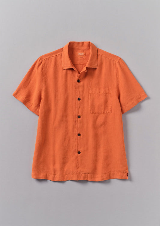 Camicia a maniche corte in lino | Clementine