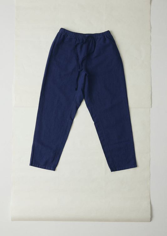 Pantaloni Alfie Garment Dyed Herringbone | Indaco scuro