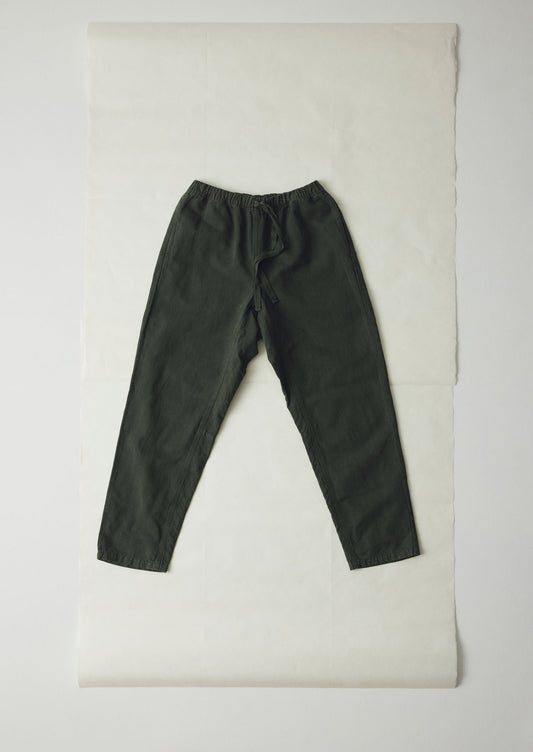 Pantaloni Alfie a spina di pesce tinti in capo | Muschio scuro