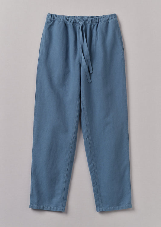 Pantaloni Alfie Garment Dyed Herringbone | Blu ardesia