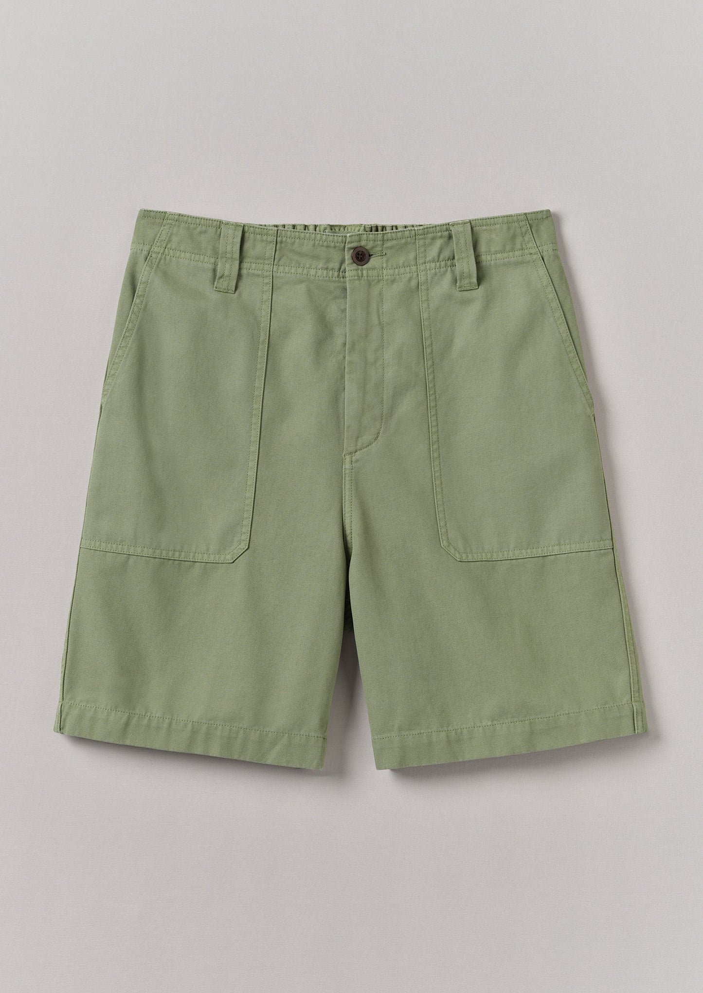 Pantaloncini in tela di cotone | Salvia chiara