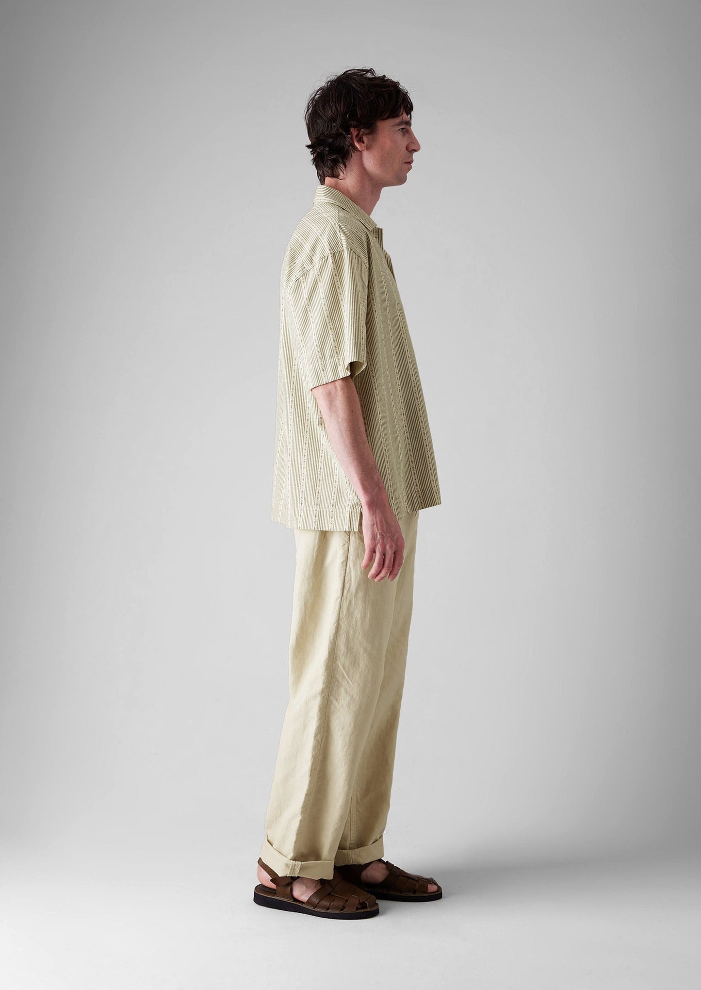 Pantaloni Rory in cotone e lino con coulisse | Frassino