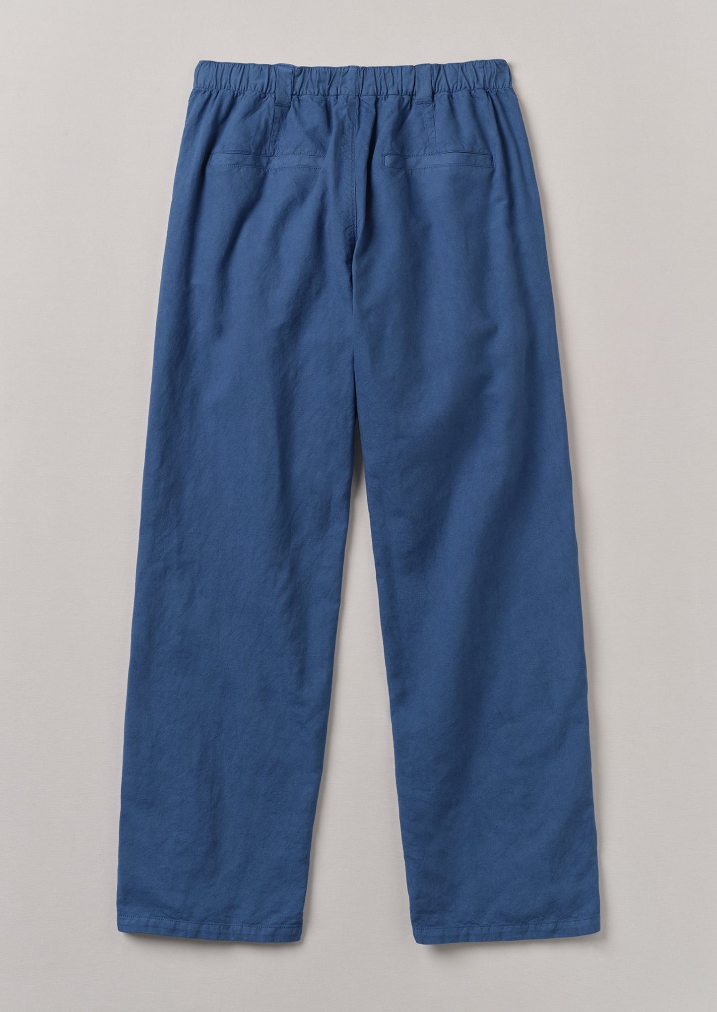 Pantaloni Rory in cotone e lino con coulisse | Indaco lavato