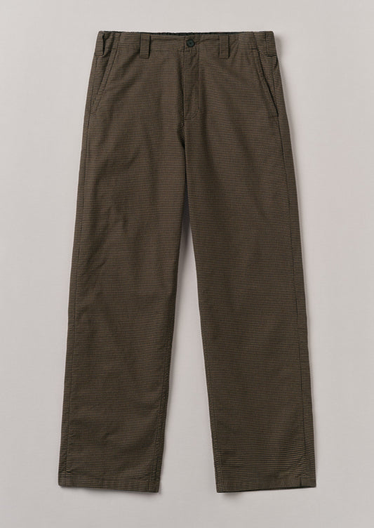 Pantaloni Rory Gingham con coulisse | Terra d'ombra bruciata