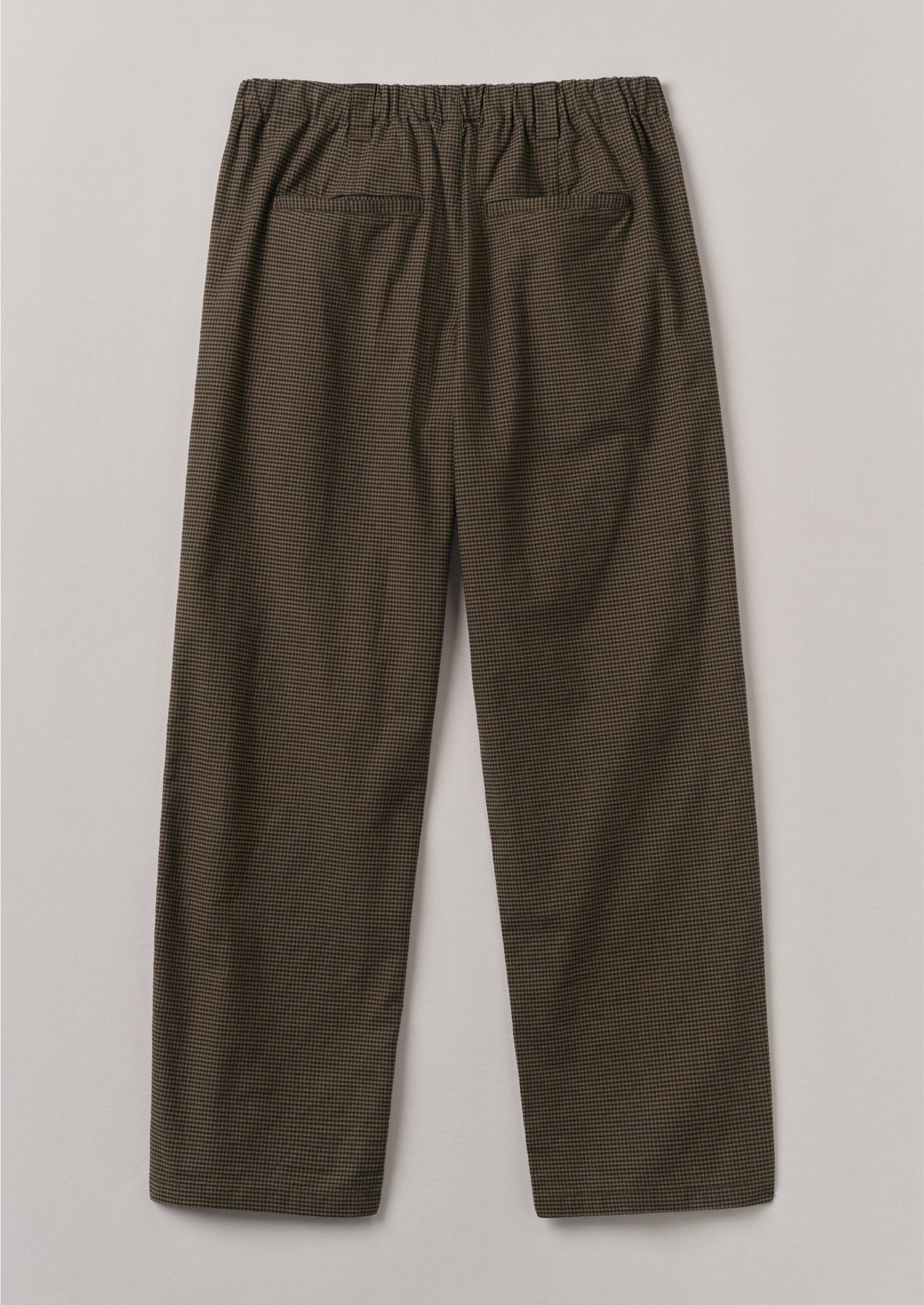 Pantaloni Rory Gingham con coulisse | Terra d'ombra bruciata