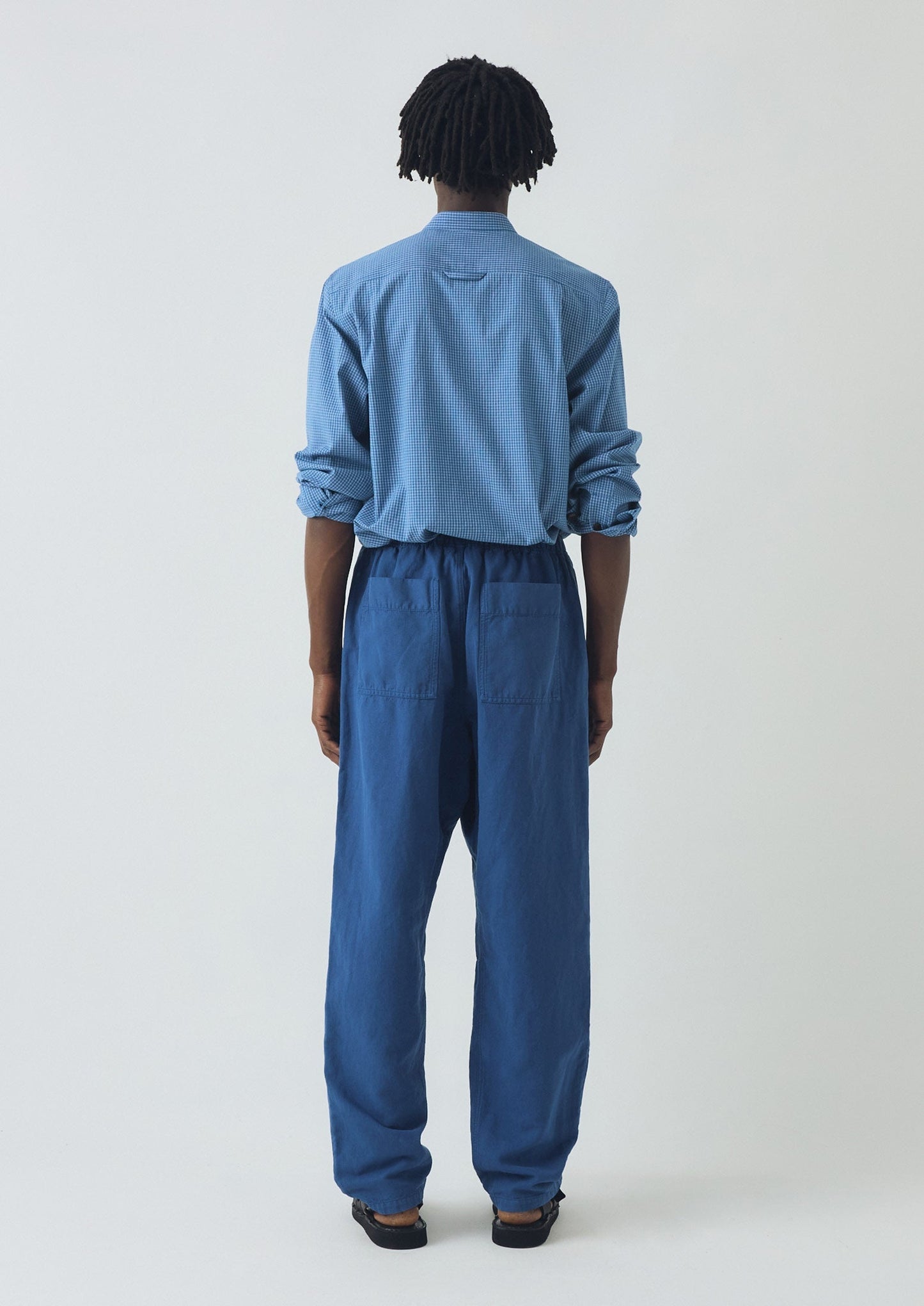 Pantaloni Alfie a spina di pesce tinti in capo | Delft