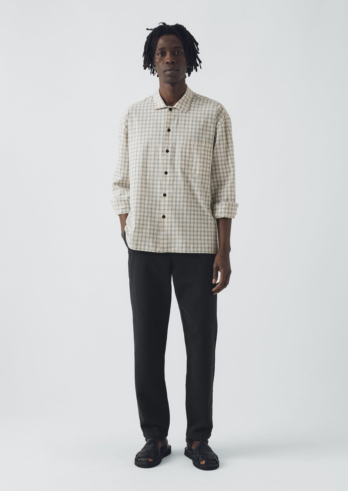 Pantaloni affusolati Norv Garment Dyed | Antracite