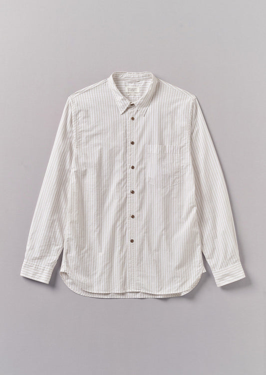 Camicia a righe jacquard | Shale Stone