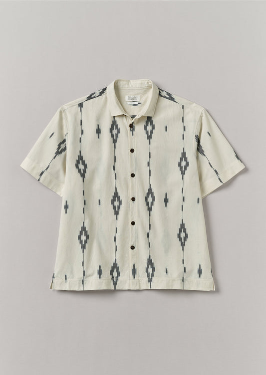 Camicia Kite Ikat | Blu navy/Ecru